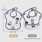 Waterproof Baby Bibs, 5 Pack Feeding Bibs - Image 2