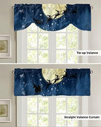 Christmas Blackout Tie Up Valance Curtains - Image 5