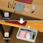 Under Desk Drawer, Clamp on Desk Organizer Under Table Hanging Desk Storage - Image 2