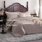 NTBAY Queen Microfiber Bed in a Bag, Comforter Set 7 Piece - Image 4