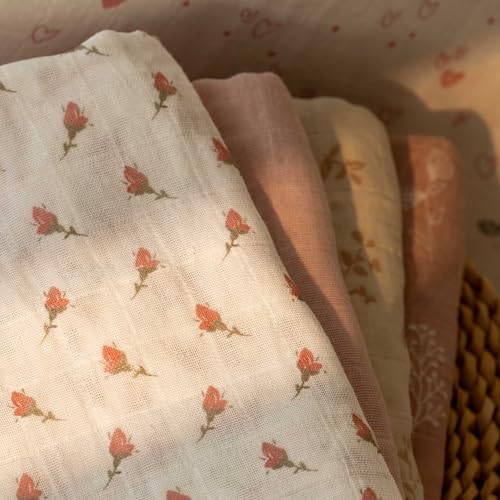 Muslin Swaddle Blankets for Newborn, Cotton Receiving Blanket - Image 2