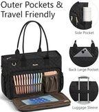 Bagstellar Teacher Tote Bag for Women, 15.6" Laptop Work Tote Computer Bag - Image 6