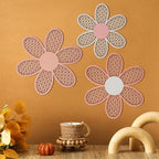Maitys 3 Pcs Boho Daisy Flower Wall Decor Nursery Art, Rustic Color - Image 3