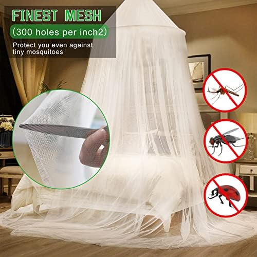 Mosquito Net Bed Canopy for Girls Dome Bed Curtains Tent Twin Queen Size - Image 3