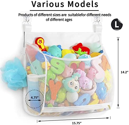 Ligereza Baby Mesh Bath Toy Organizer, Ultra Large Capacity & Large Opening - Image 2