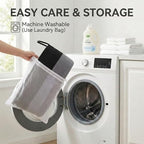 JMvicyroam 65L Extra Large Machine Washable Cotton Rope Blanket Basket - Image 5