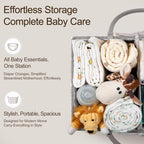HBlife Large Baby Diaper Caddy Organizer, Paper Rope Storage Baskets Nursery Bin - Image 4