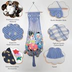 63 Inch Stuffed Animal Storage Hammock Corner, Stuffy Plushie Net - Image 3