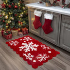 ORTIGIA 20x32 Merry Christmas Snow Bath Mat - Image 3