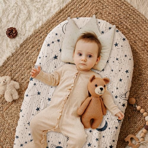 Gllquen Baby Muslin Bassinet Sheets 3pk, Soft Cotton Baby Sheet Boy 33x17 - Image 2
