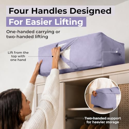 Soft Canvas Storage Bags with Zipper. Thick Breathable - Image 4