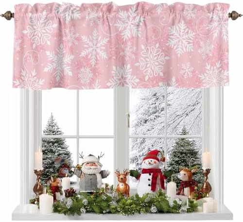 Vandarllin Christmas Kitchen Curtains Valances by VandarllinHomeKitchenDecor