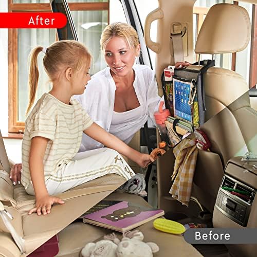Helteko Backseat Car Organizer, Kick Mats Back Seat Protector - Image 3