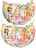 YECAYE Stuffed Animal Net, 60 Inch Plushies Storage, 2 Pack, Cream White by Yecaye