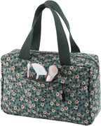 Large Makeup Bag for Women Corduroy Cosmetic bag Make up Bags Zipper Pouch - Image 2