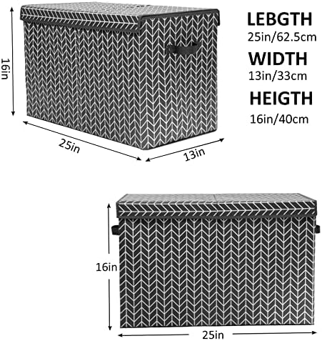 Large Toy Storage Box Chest for Kids, Sturdy Toy Box Bin Baskets - Image 4