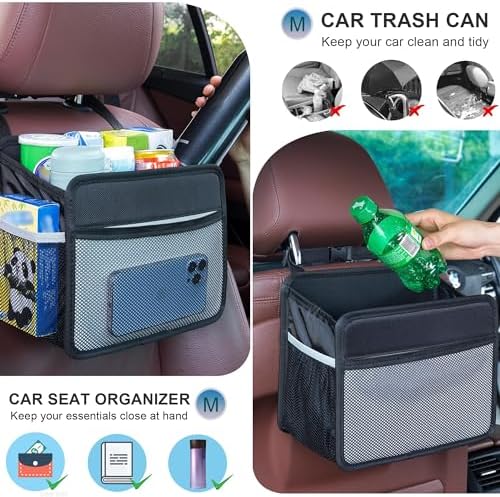 Car Back Seat Organizer and Storage Bag, Premium 1680D Oxford Cloth Collapsible - Image 5