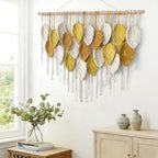 Large Macrame Wall Hanging Boho Woven Tapestry Bohemian Farmhouse Wall Art - Image 5
