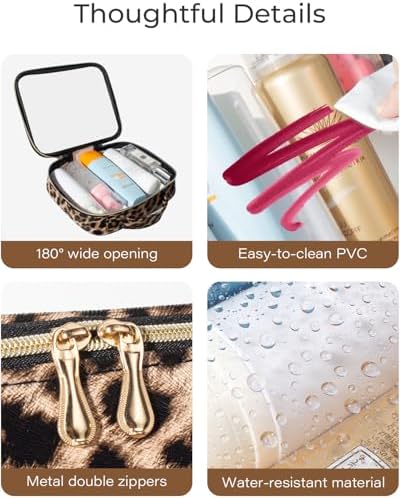 3 Pack Clear Toiletry Bag for Women, TSA Approved Organizer for Travel Size - Image 6