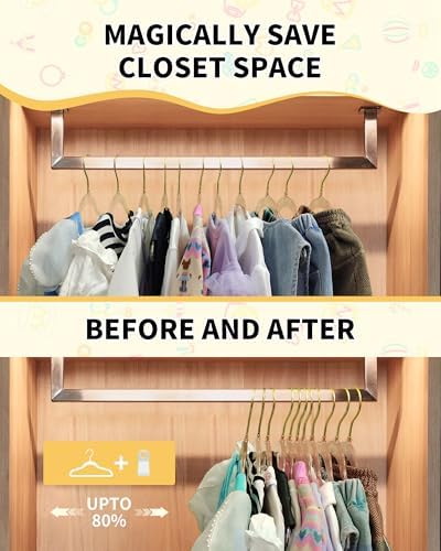 50pcs Slim Clear Toddler Hangers - Image 5