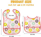6Pcs Waterproof Baby Feeding Bibs, Mess Proof Toddler Bibs - Image 2