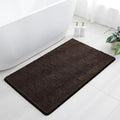 Chenille Bathroom Rug 30"x50" Brown, Large Plush Bath Mat by Kildoss