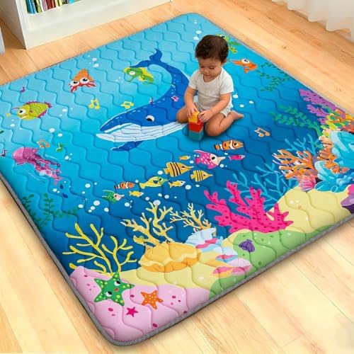 RONGFA Baby Play Mat for Floor, Playpen Mat for Toddlers Infant Kids, Machine by RONGFA