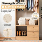 Soft Canvas Storage Bags with Zipper. Thick Breathable - Image 3
