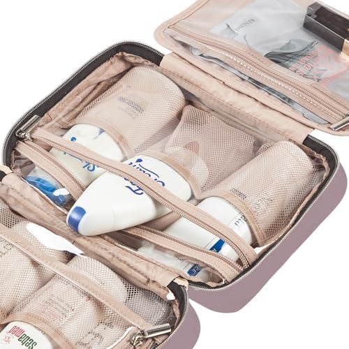 NISHEL Travel Toiletry Bag for women, Portable Hanging makeup Organizer - Image 6