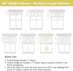 Sage Green Valances for Windows, Light Filtering Faux Linen Textured Small - Image 3