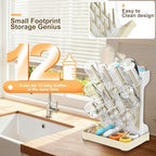 Vertical Baby Bottle Drying Rack, Space-Saving Countertop Storage Stand - Image 3