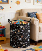 Moon and Stars Laundry hamper Baby Laundry Hamper Collapsible Canvas Waterproof - Image 6