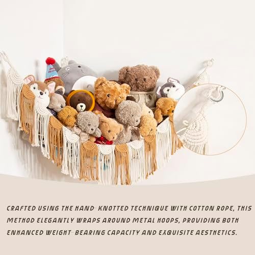 Amdermi Stuffed Animal Hammock Hanging Net Organizer - Image 4