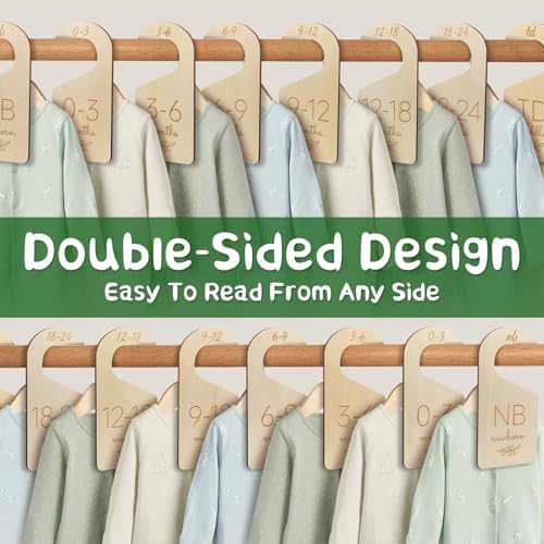 Wooden Double-Sided Baby Closet Dividers - Image 2