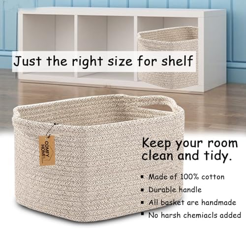 COMFY-HOMI Cotton Rope Woven Basket - Image 2