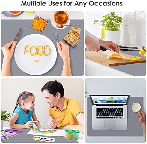 Extra Large Silicone Mats for Kitchen Counter, 27.6'' x16'' Silicone Placemats - Image 4