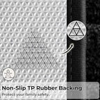 GRANNY SAYS Black Bathroom Rug 59" x 20", Non-Slip Microfiber Bath Mat - Image 6