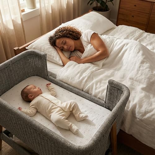 Gllquen Baby 3-Pack Muslin Cotton Bassinet Sheets - Image 2