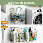 Greentainer 2 Pack Bath Toy Storage Organizer, Large Rustproof Metal Wire Basket - Image 6