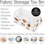 Sweet Jojo Designs Sports Theme Boy Collapsible Toy Storage Box Chest Organizer - Image 5