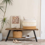 KAKAMAY Large Blanket Basket, Woven Baskets - Image 6