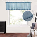 MIULEE Dusty Blue Window Valance 1 Panel 54W x 18L by MIULEE