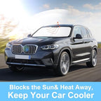TINGLU Sun Shade for BMW X3 2018-2025 2026 Accessories Windshield Sun Shade - Image 5