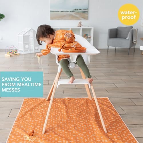 Bumkins Baby Splat Mat for Under High Chair, Babies Toddlers Eating Mess Mat - Image 2