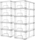 Vtopmart 10 Pack Stackable Clear Drawer by Vtopmart