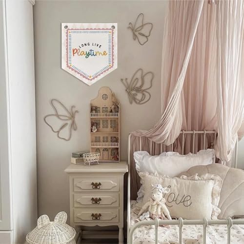Long Live Playtime Playroom Decor Banner Pennant Kid Banner Flag, Cute Playroom - Image 3