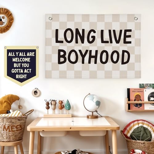Lacama Long Live Boyhood Boys Room Decor, Boy Nursery Decor - Image 7