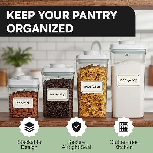 Bop Top Airtight Food Storage Containers | Pop-Top Lid | 16.5 Cups / 135 Oz - Image 5