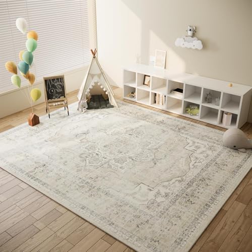 10x14 Area Rugs for Living Room: Large Washable Rug Lightweight Non Slip Low - Image 6