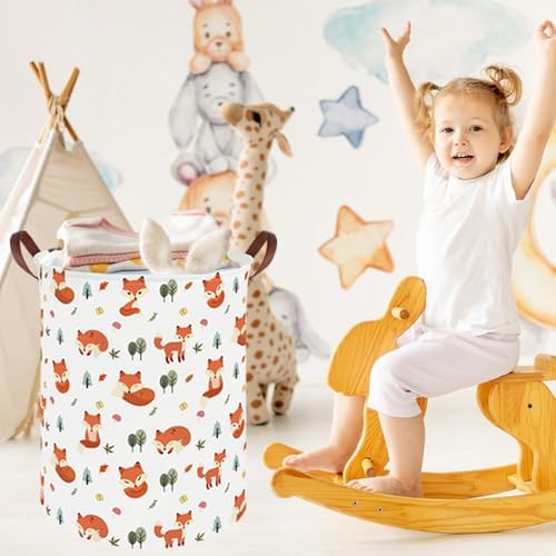 Fox hamper, Waterproof foldable kids laundry basket, Toy basket, Clothes - Image 2